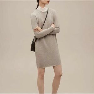 Wilfred Aritzia Campanule Long Sleeve Ribbed Dress